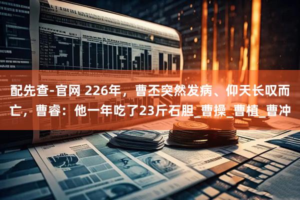 配先查-官网 226年，曹丕突然发病、仰天长叹而亡，曹睿：他一年吃了23斤石胆_曹操_曹植_曹冲